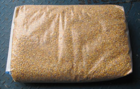 Corn- 50 lb. see through poly bag